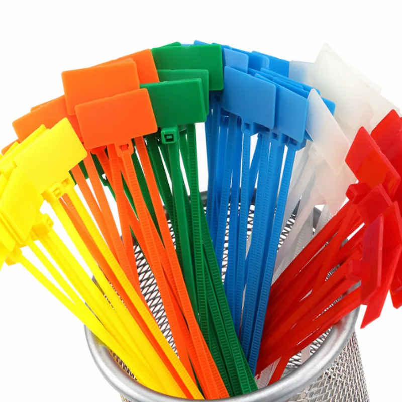 

6colors L 150MM head 25*15MM cabel label wire label kabel sleutellabel cable marker label 100pcs/bag free shipping