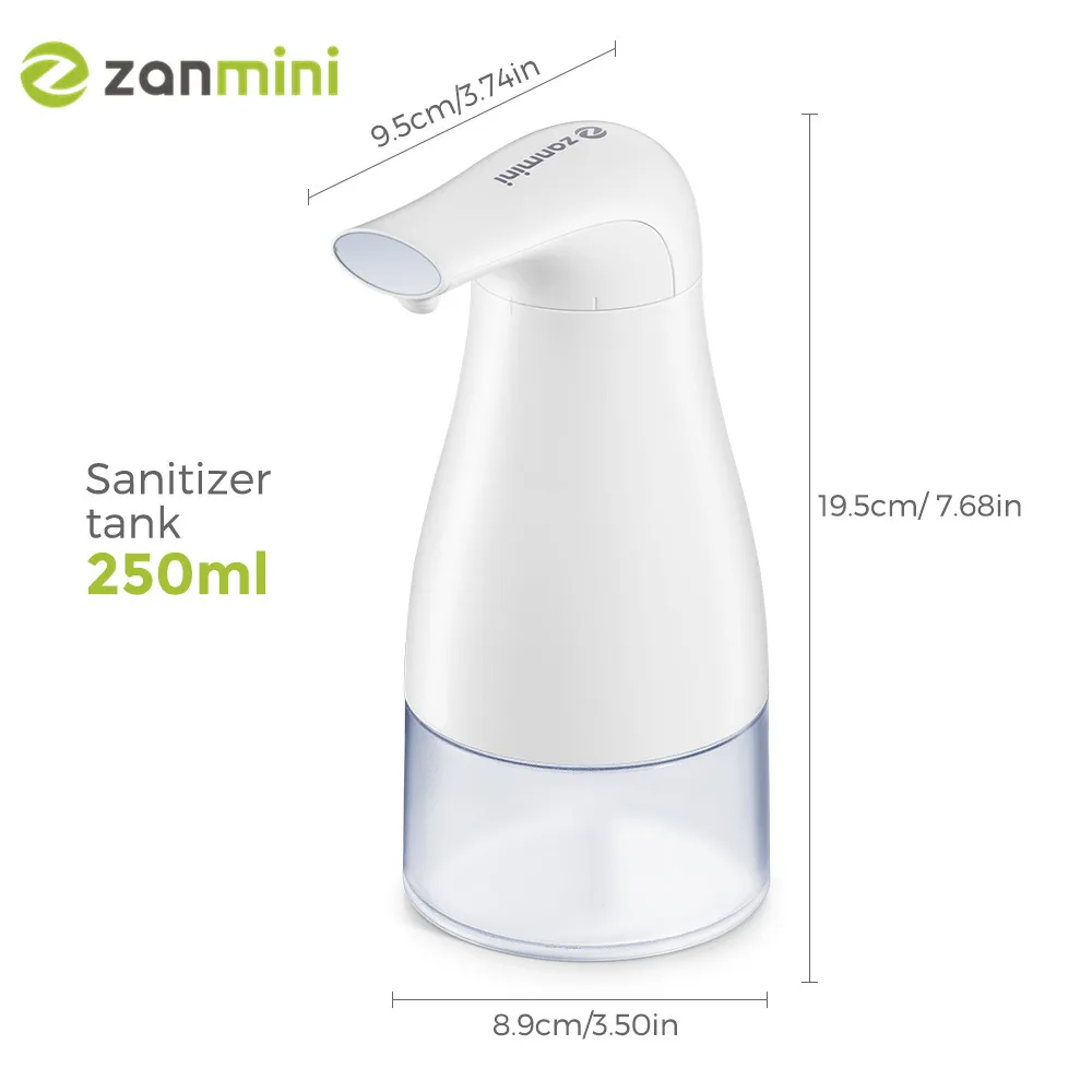 Zanmini 250 мл Бесконтактный пенообразователь инфракрасный дозатор автоматический