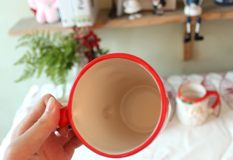 Новое поступление 380 мл керамическая Рождественская кружка прекрасный снеговик