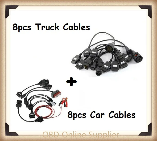 Best 8 x Адаптеры автомобильные кабели для delphi ds150e Авто автомобильной CDP Pro плюс OBD OBDII