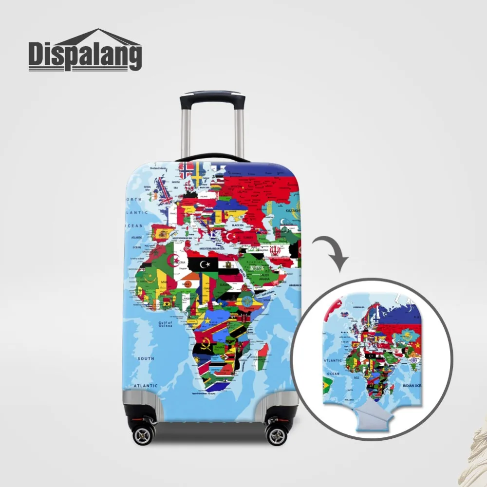 Чехол Dispalang с принтом карты мира Защитные чехлы для 18 20 22 24 26 28 30 32 дюйма чехол