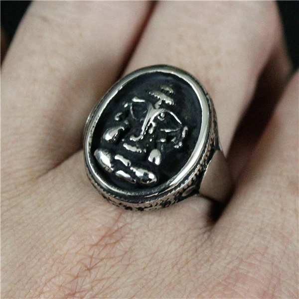 Новинка 2017 кольцо Ganesha из нержавеющей стали 316L модное мужское и женское Будды