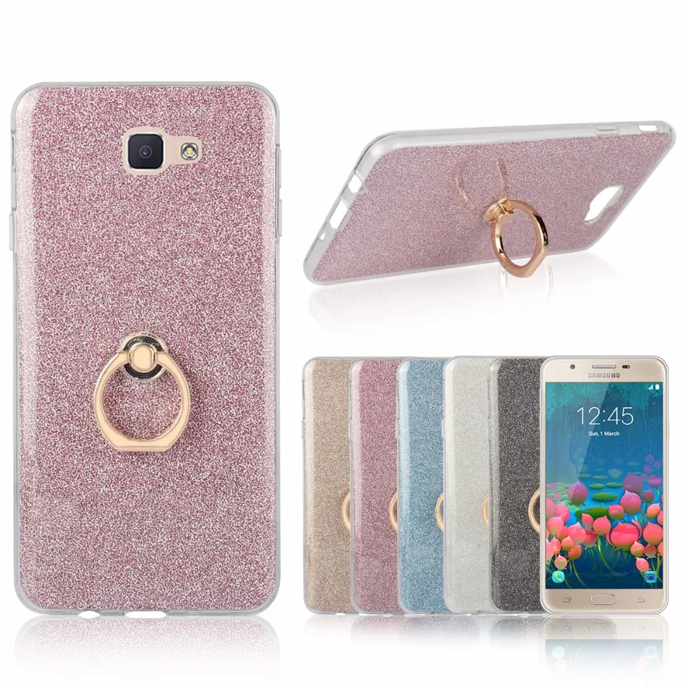 Мягкий чехол для Samsung Galaxy J5 премьер J5Prime силиконовая задняя крышка кожи Bling