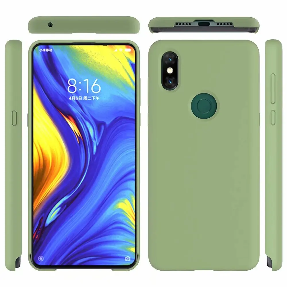 For Xiaomi Mi Mix 3 case luxury liquid silicone Skin comfortable protective Back cover for xiaomi mi mix3 phone shell |
