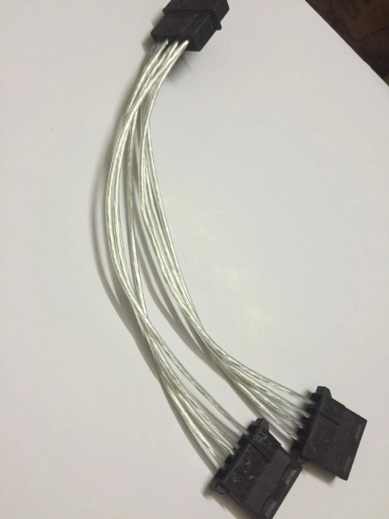 4Pin Molex папа в 2 порта IDE Женский источник питания Y сплиттер адаптер кабель для ПК