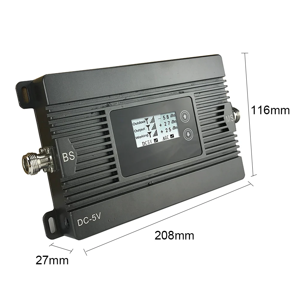 Walokcon 3G WCDMA 2100 Cell Phone Signal Repeater 80dB Gain Celluar Booster UMTS Band 1 Amplifier With LCD Display | Мобильные