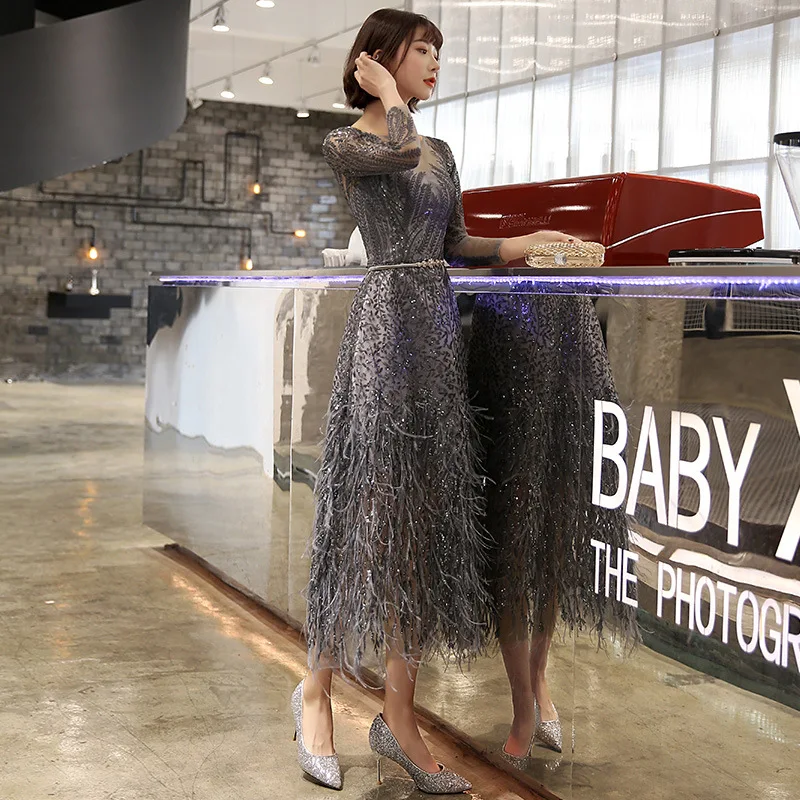 Платье женское вечернее с длинным рукавом | Свадьбы и торжества