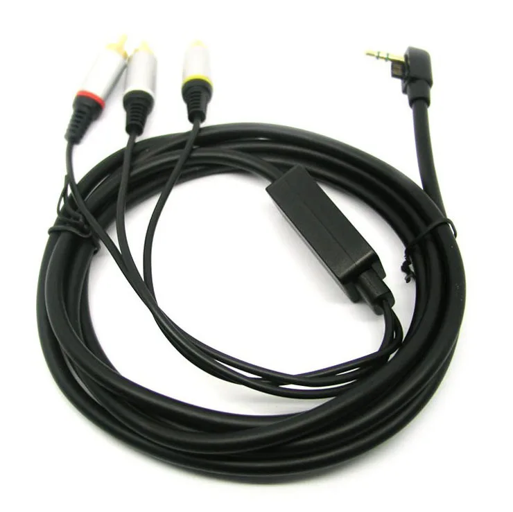 AV аудио-видео трансфер RCA композитный ТВ-out кабель для Оборудование PSP Slim/2000/3000