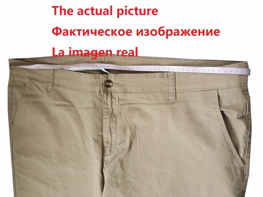 7XL 8XL летние мужские Умные повседневные брюки больших размеров 9XL 10XL брюки 44 46 48 мужские прямые эластичные брюки цвета хаки