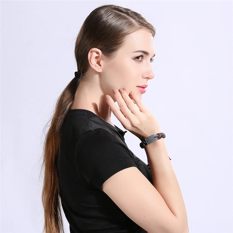 Новинка 2016 кожаный браслет из цинкового сплава для женщин и мужчин браслеты