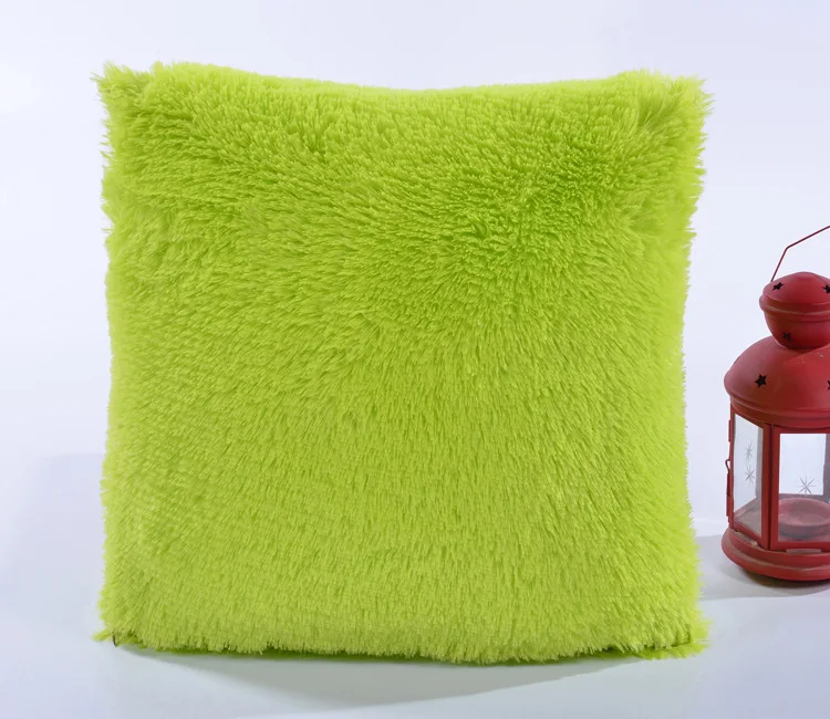 1 шт. мягкая плюшевая подушка чехол синий желтый декоративная наволочка для дивана автомобиля Подушка Наволочка украшение дома подушки