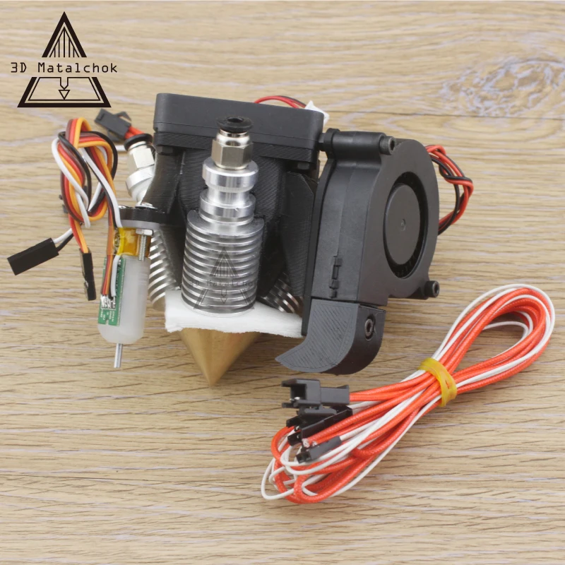Алмазный экструдер для 3D принтера Hotend V6 радиатор 3 в 1 латунная многоцветная