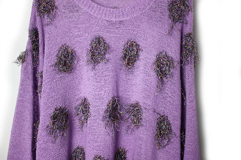 Свитер женский с круглым вырезом зимний Свободный Повседневный пуловер яркая