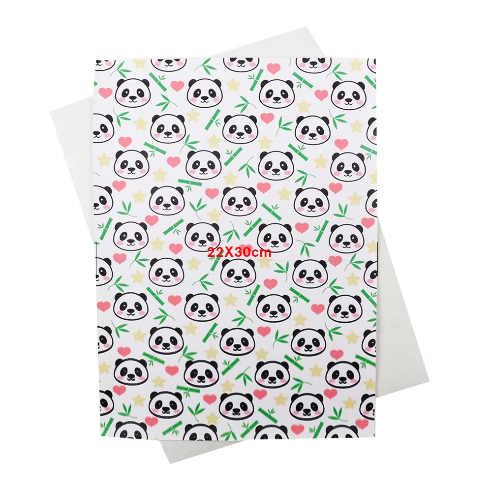 

Cartoon Faux Leather Sheets Mermaid Synthetic Leather Fabric For DIY Kids Hair Accessories Bags Making Party Decor Materials