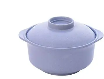 H495 Nordic Blue HOMETREE 1 шт. Пшеничная солома мгновенные миски для лапши с крышками горячий рисовый суп пищевой контейнер кухонный капля Совы здоровая посуда H495 - Цвет: H495 Nordic Blue
