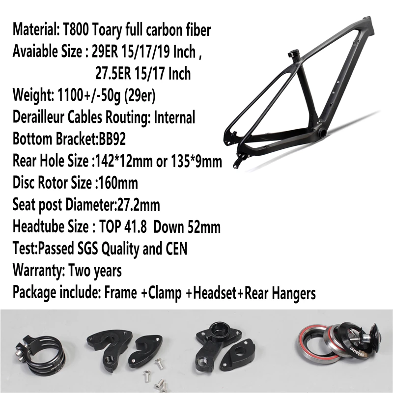 Pura raza Bicicleta MTB/27 5 er/29er Quadro De Carbono Montanha de com Tamanho COMPACTO 15/17/19 &quotcom | Спорт и развлечения