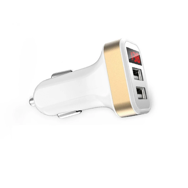

2017 2.1A Dual USB Digital LED Voltage Current Display Car Charger Adapter For Phone