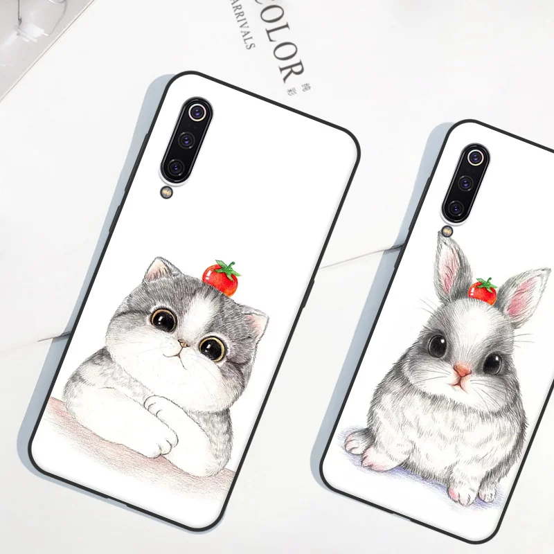 Чехлы для Xiaomi Mi 8 9 милый чехол в стиле ретро с рисунком из ТПУ силиконовый мягкий