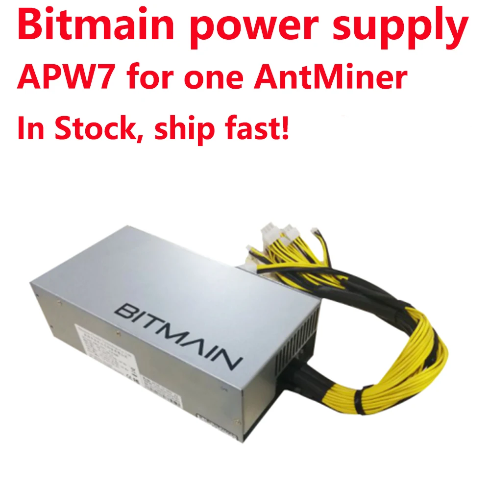 Отправка в течение 7 дней оригинальный источник питания Bitmain 1800 Вт 6PIN * 10 Antminer APW7 12