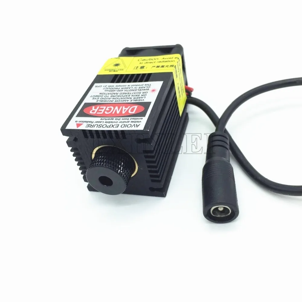 2500 мвт 2 5 Вт синий светильник детали лазерного модуля с держателем радиатор для