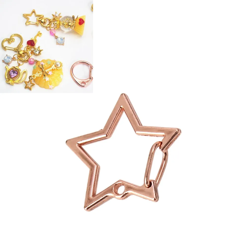DoreenBeads брелок на основе сплава цинка и звезда золото розовое аксессуары DIY