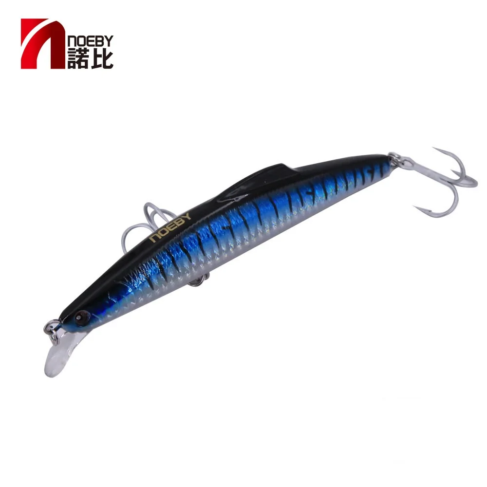 Noeby 1 шт. 16/14 см 60/32 г minnow приманки рыболовные с Крючки vmc ABS Пластик 3D приманка