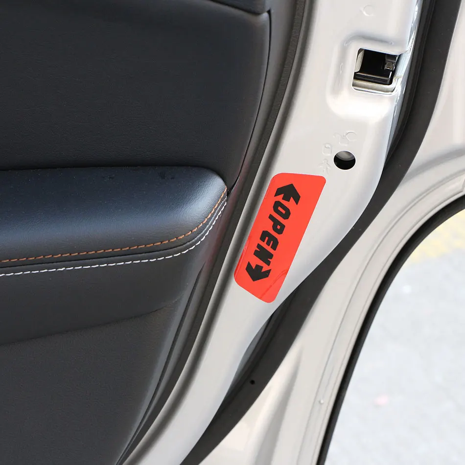 4 шт./компл. предупреПредупреждение наклейки на дверь автомобиля для детской