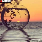 Алмазная живопись HOMFUN A17539, картина с квадратнымикруглыми стразами 5D сделай сам, вышивка крестиком Кубок заката, 3d-вышивка, домашний декор, подарок