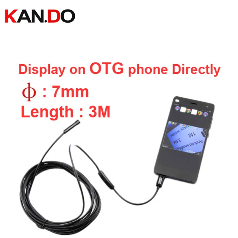 

For Russia 1 meter 7mm diameter endoscope camera checking camera OTG function Android endoscope camera