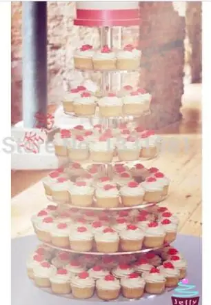 wholesale wedding Custom Elegant Round 7 Tier /cooking tools/ Acrylic Wedding Party Cupcake Stand | Дом и сад