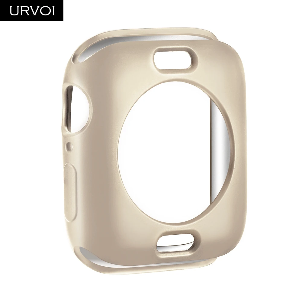 URVOI чехол для apple watch series 5 4 3 2 1 чехол для iwatch бампер TPU протектор 38 42 40 44 мм ультра-тонкая рамка Крышка