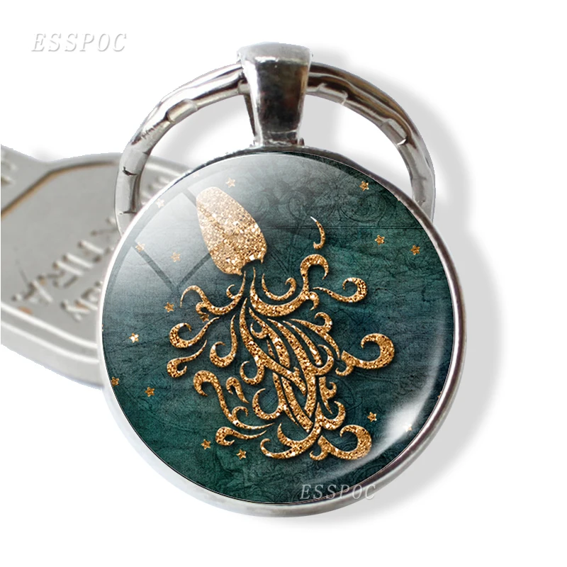Кулон с созвездием 12 брелоков для ключей Созвездие держатель Leo Virgo Libra Scorpio Sagittarius