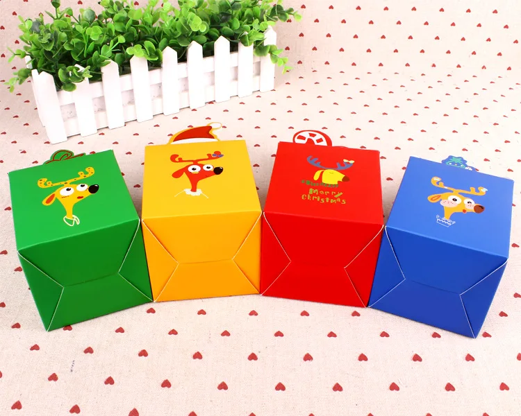 1 шт. портативная Рождественская коробка для конфет и печенья|decorative food boxes|decorative