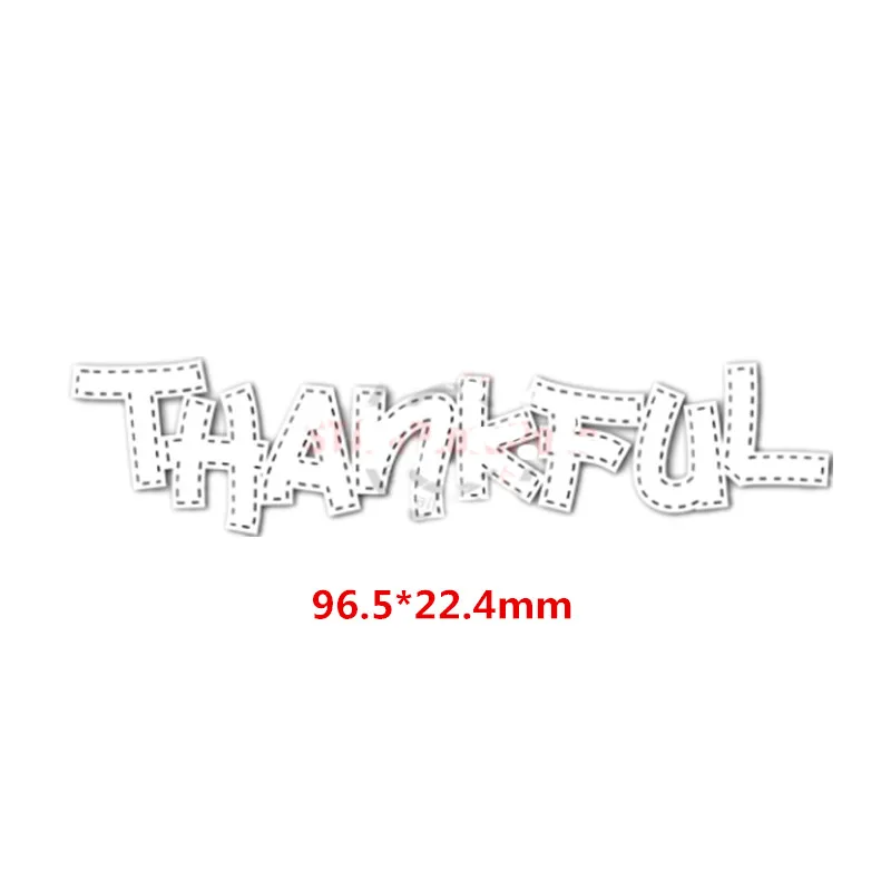 H2976 thankful Новые трафареты для поделок, бумажные карточки для скрапбукинга, поделки, альбом, фото, тиснение, Декор - Цвет: H2976 thankful