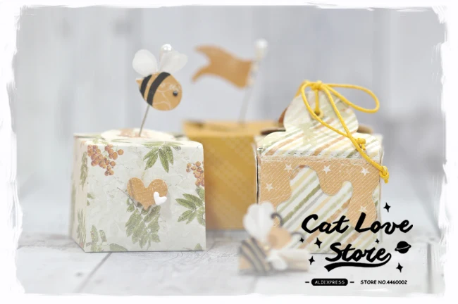 Металлические Вырубные штампы Little Bee трафареты для рукоделия декоративные