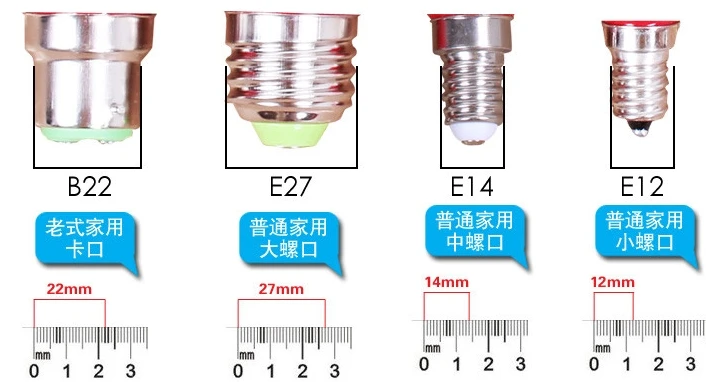 

mix 5kinds c7 e12 e14 Candle light bulb Tungsten light bulbs 220v 10w