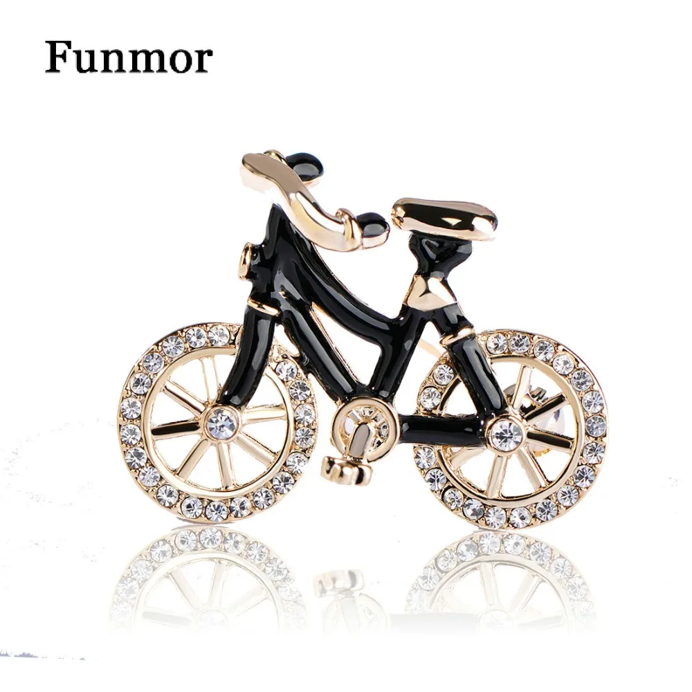 Спортивные Броши велосипеды Funmor для женщин и мужчин золотистые фиксированные