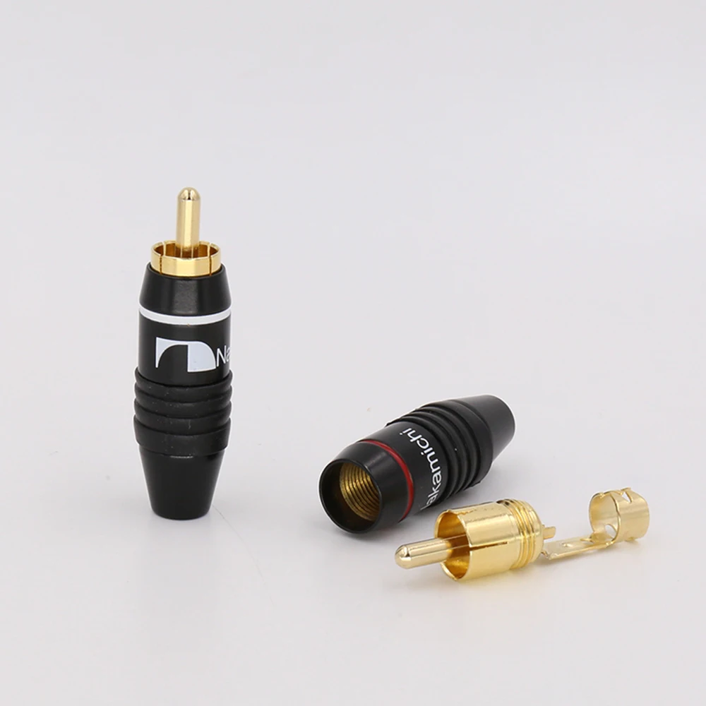 VR004G rca разъем аудио кабель 24 K позолоченный Аудио динамик