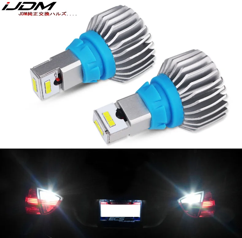 T15 9SMD IJDM резервные фары заднего хода автомобиля T15 светодиодный CANBUS ОШИБОК W16W 912 921 CSP светодиодный лампы 12 В 6000 К ксенон белый для евро автомобиля светодиодный - Испускаемый цвет: T15 9SMD