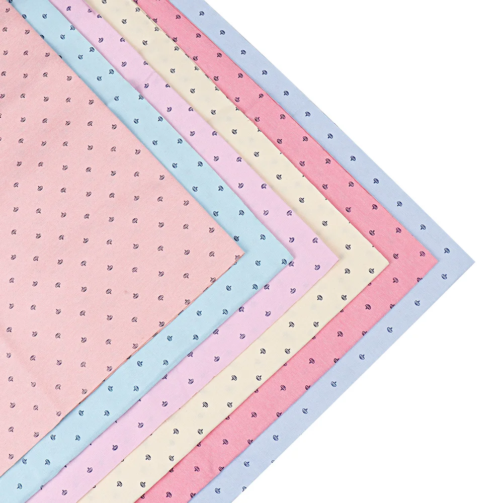 Хлопковая ткань 50 см * 150 однотонная Лоскутная для одежды с принтом короны