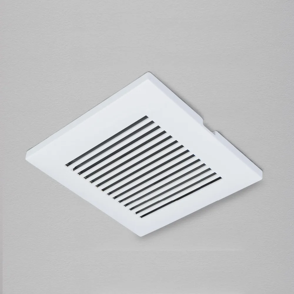 Hon&Guan 3''~4'' Square Air Vent, ABS Grille Cover White Soffit Vent for Bathroom Office Kitchen Ventilation(185mm*185mm