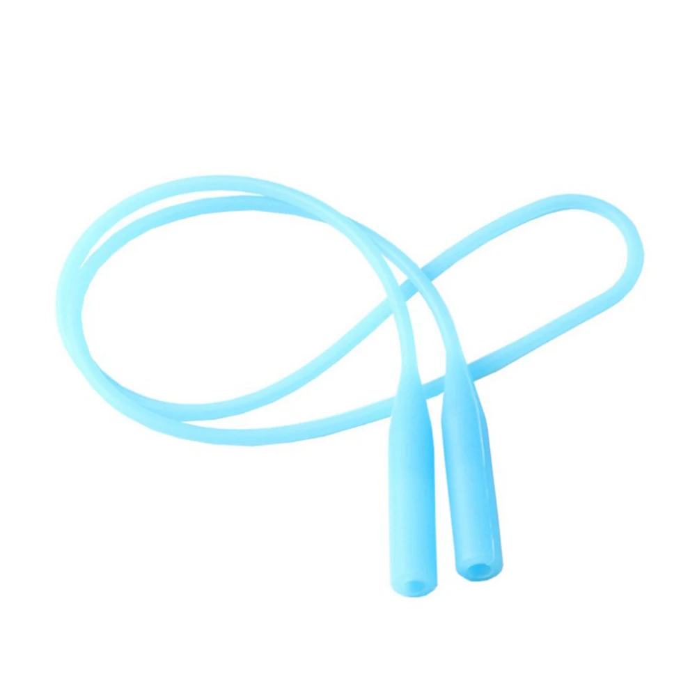 light blue 1 шт., эластичная силиконовая цепочка для очков, ремешок, повседневные спортивные Нескользящие веревки для очков, держатель для очков, аксессуары для очков 55 см - Цвет: light blue