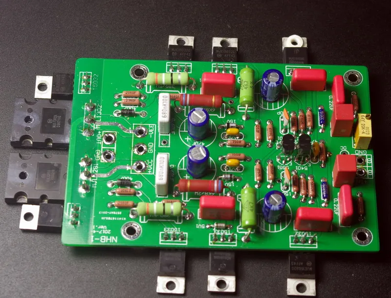 2,0 CH diy dartzeel NHB-108 на 2N5551/5401 Входная трубка+ MJ15032/15033 MJL1302/3281 усилитель мощности