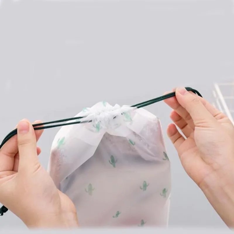 1 шт. прозрачные сумки для хранения кактус прозрачная водонепроницаемая сумка из