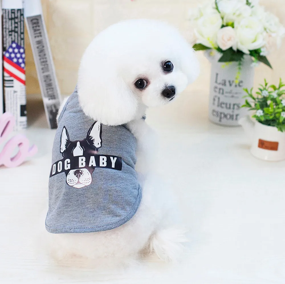 Жилет для домашних животных кошек собак Футболка маленьких весна лето милая