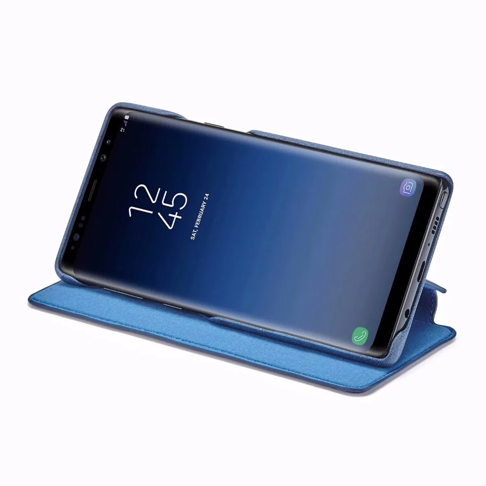 Luxury Pu Leather Case For Samsung Galaxy Note 9 Cover Flip Wallet Magnet Vintage Coque 8 | Мобильные телефоны и