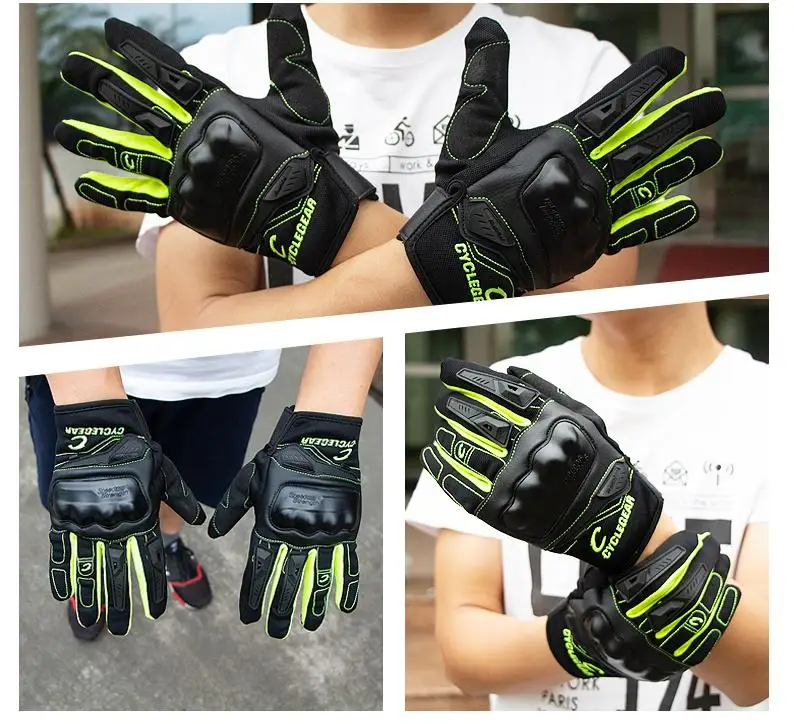 

1Pair Racing Touchscreen Waterproof Glove Protective Motos Riding Motorcycle Unisex Motocross Gloves Full Finger Anti-slip