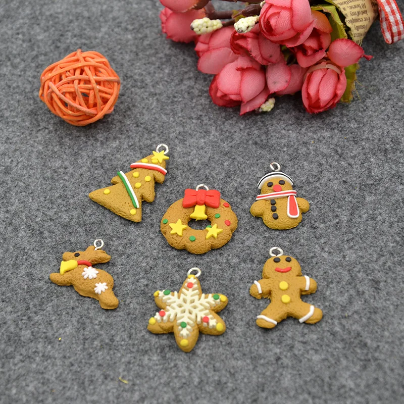 6 стилей/набор подвеска в виде оленя снеговика рождественская елка