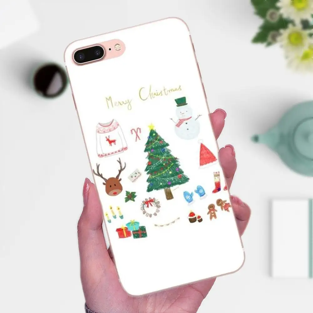 Новый год Рождество мультфильм для Galaxy J1 J2 J3 J330 J4 J5 J6 J7 J730 J8 2015 2016 2017 2018 mini Pro чехол