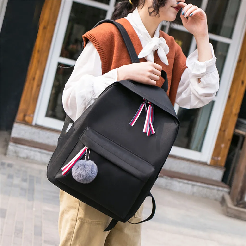 Дорожный рюкзак для женщин ноутбука mochila feminina Модная студенческая Холщовая Сумка